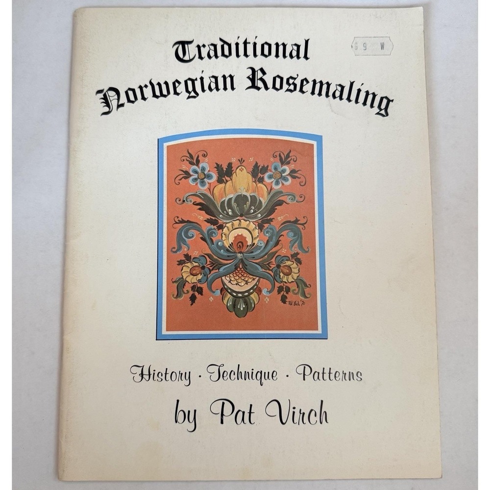 Vtg 1970 Traditional Norwegian Rosemaling: History Technique Patterns Book